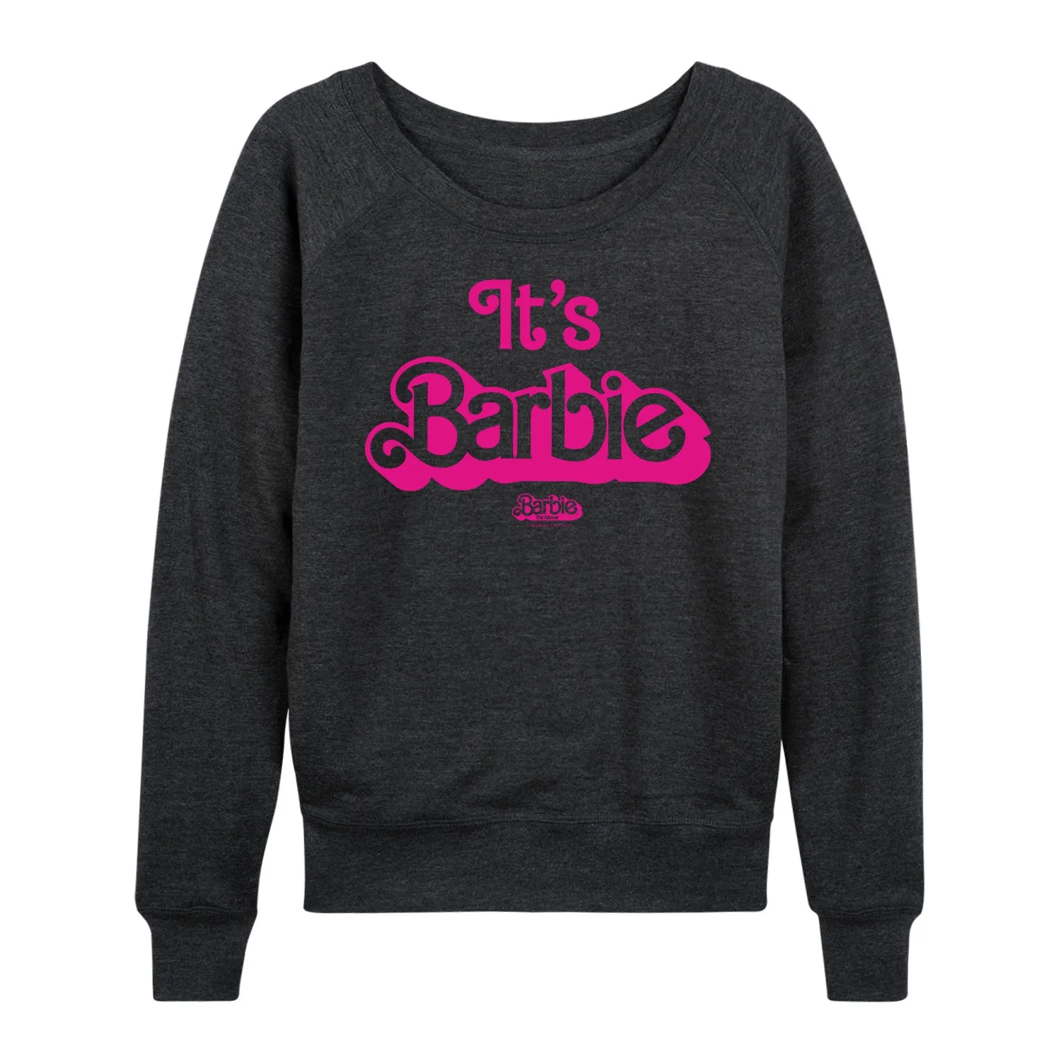 Barbie The Movie - It's Barbie Pink - Women's Lightweight French Terry Long Sleeve Shirt sold by Zulily product image thumbnail 4