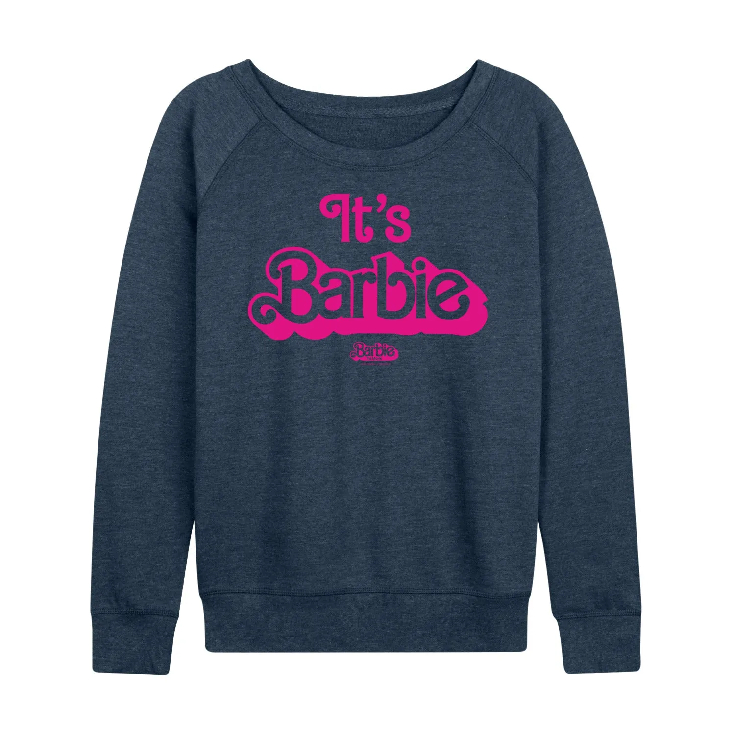 Barbie The Movie - It's Barbie Pink - Women's Lightweight French Terry Long Sleeve Shirt sold by Zulily