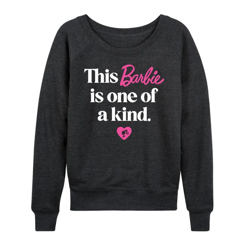 Barbie - This Barbie Is One of a Kind - Women's French Terry Pullover Long Sleeve Shirt sold by Zulily