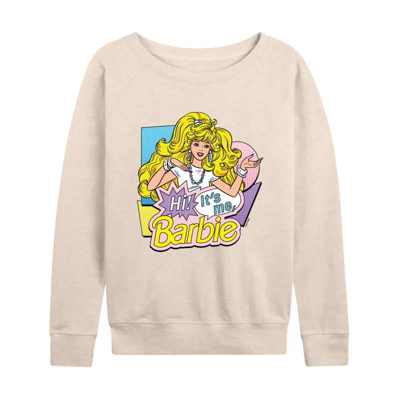 Barbie - Hi Its Me - Women's French Terry Long Sleeve Shirt sold by Zulily