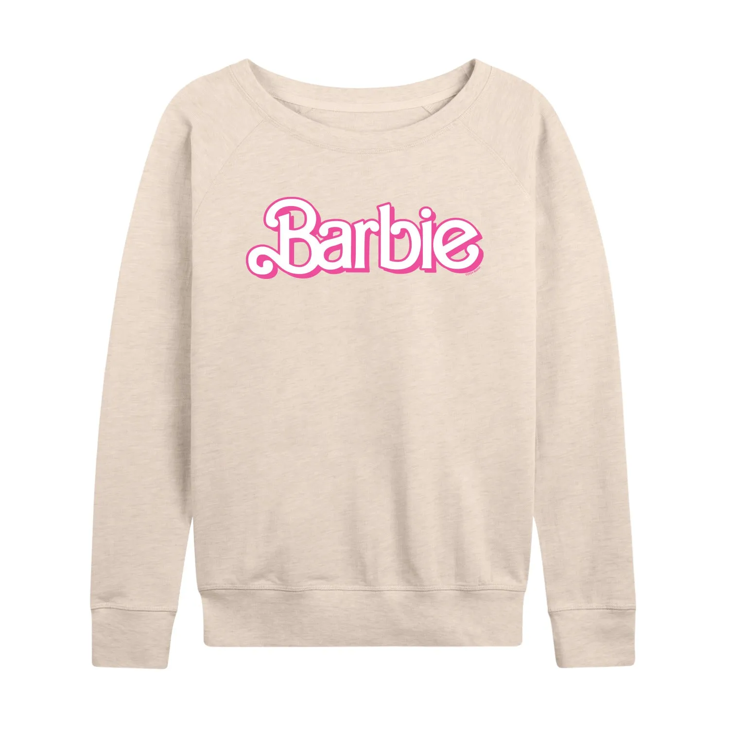 Barbie - Logo Retro-Women's French Terry Long Sleeve Shirt sold by Zulily