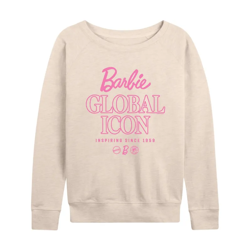 Barbie - Global Icon - Women's French Terry Long Sleeve Shirt sold by Zulily