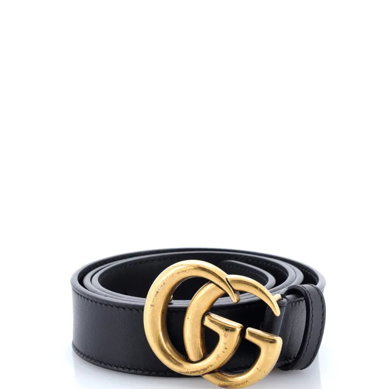 Pre-Loved Gucci GG Marmont Belt Leather Medium sold by Zulily