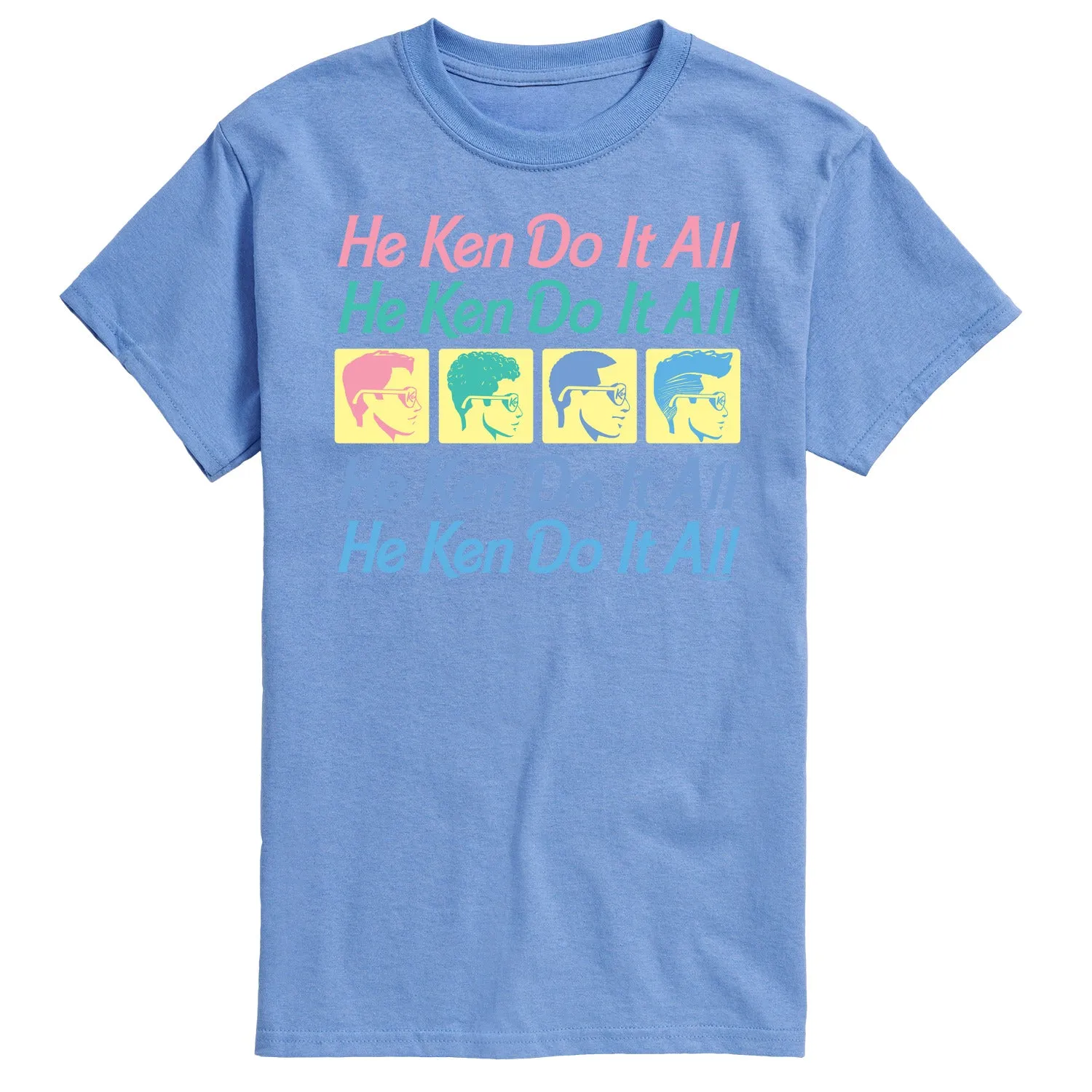 Barbie - He Ken Can Do It All Stacked - Men's Short Sleeve Graphic T-Shirt sold by Zulily