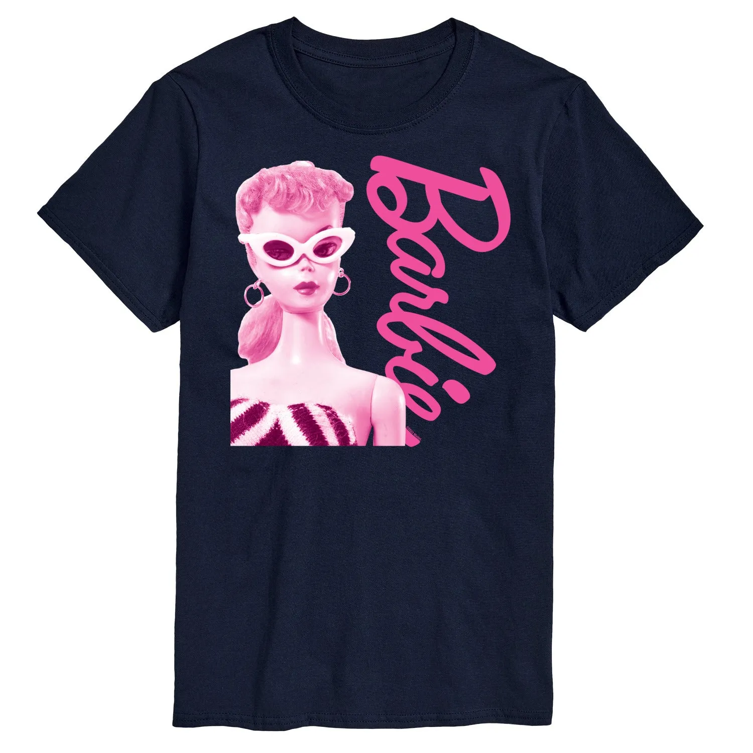 Barbie - Pink Doll Closeup - Men's Short Sleeve Graphic T-Shirt sold by Zulily product image thumbnail 4