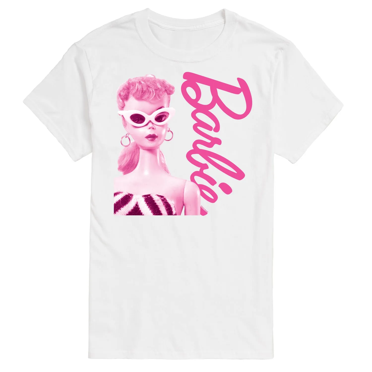 Barbie - Pink Doll Closeup - Men's Short Sleeve Graphic T-Shirt sold by Zulily product image thumbnail 5