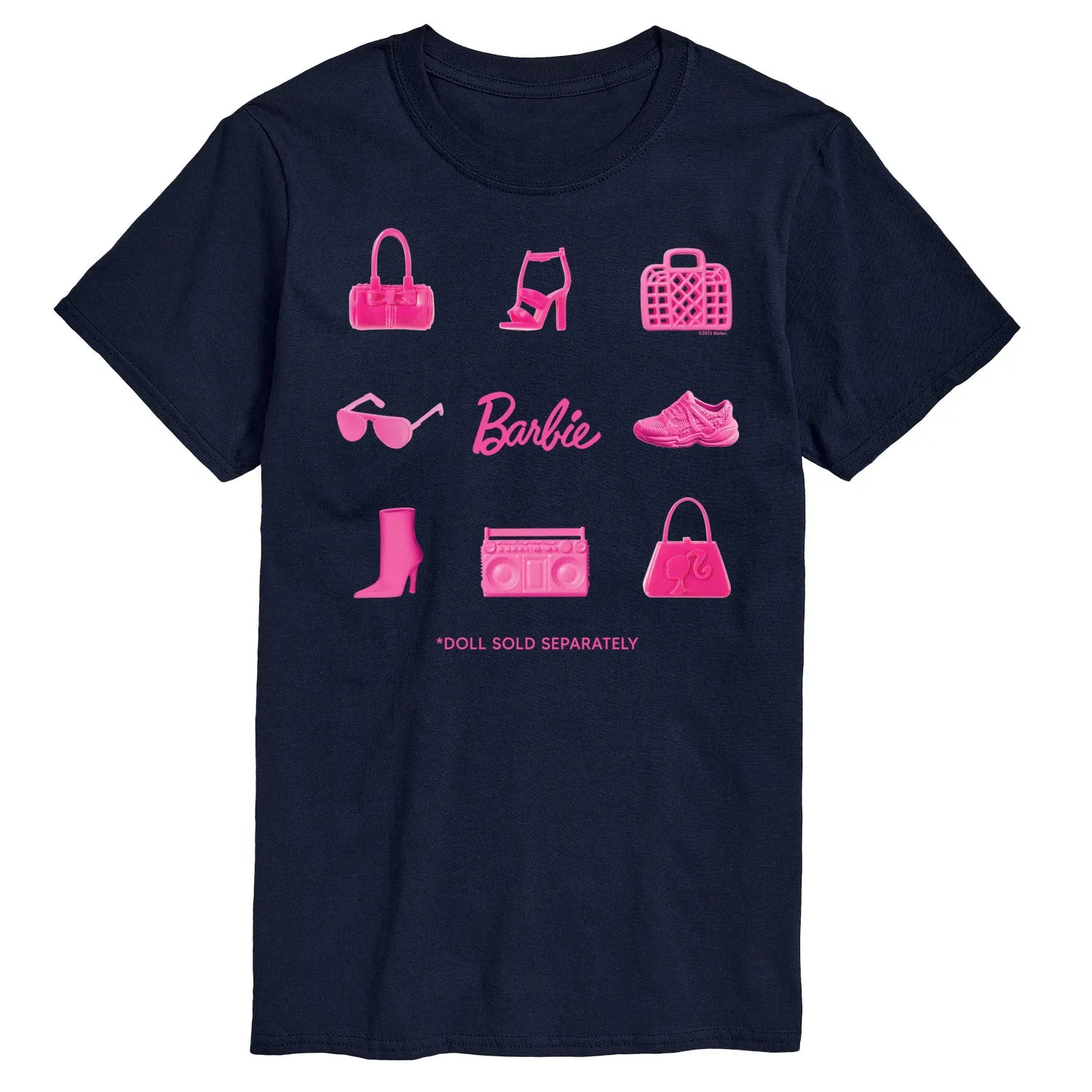 Barbie - Iconic Purse, Shoes, Sunglasses, & Boombox - Doll Sold Separately - Men's Short Sleeve Graphic T-Shirt sold by Zulily product image thumbnail 4