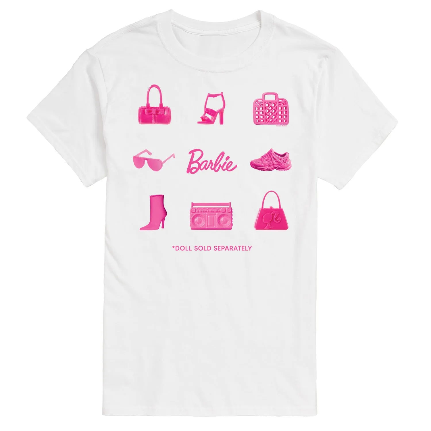 Barbie - Iconic Purse, Shoes, Sunglasses, & Boombox - Doll Sold Separately - Men's Short Sleeve Graphic T-Shirt sold by Zulily product image thumbnail 5