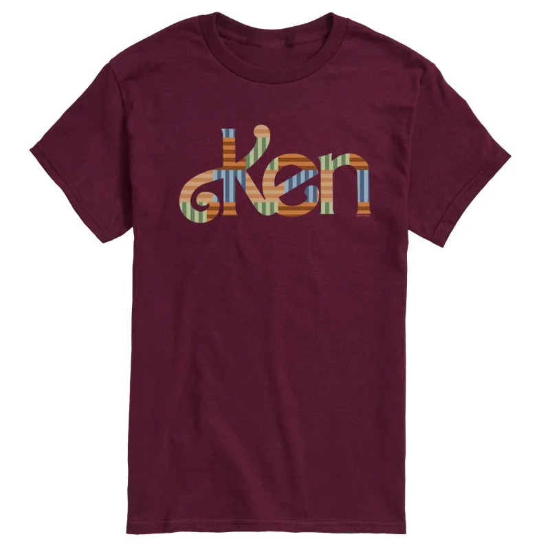 Men's Barbie Pattern Ken Logo Short Sleeve Tee sold by Zulily