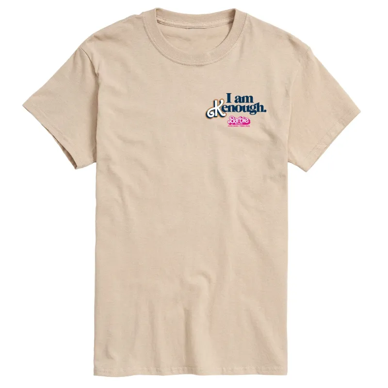 Barbie The Movie - I Am Kenough Left Chest - Men's Short Sleeve Graphic T-Shirt sold by Zulily