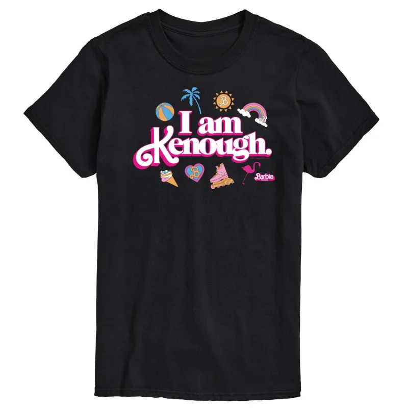 Barbie The Movie - I Am Kenough Icons - Men's Short Sleeve Graphic T-Shirt sold by Zulily