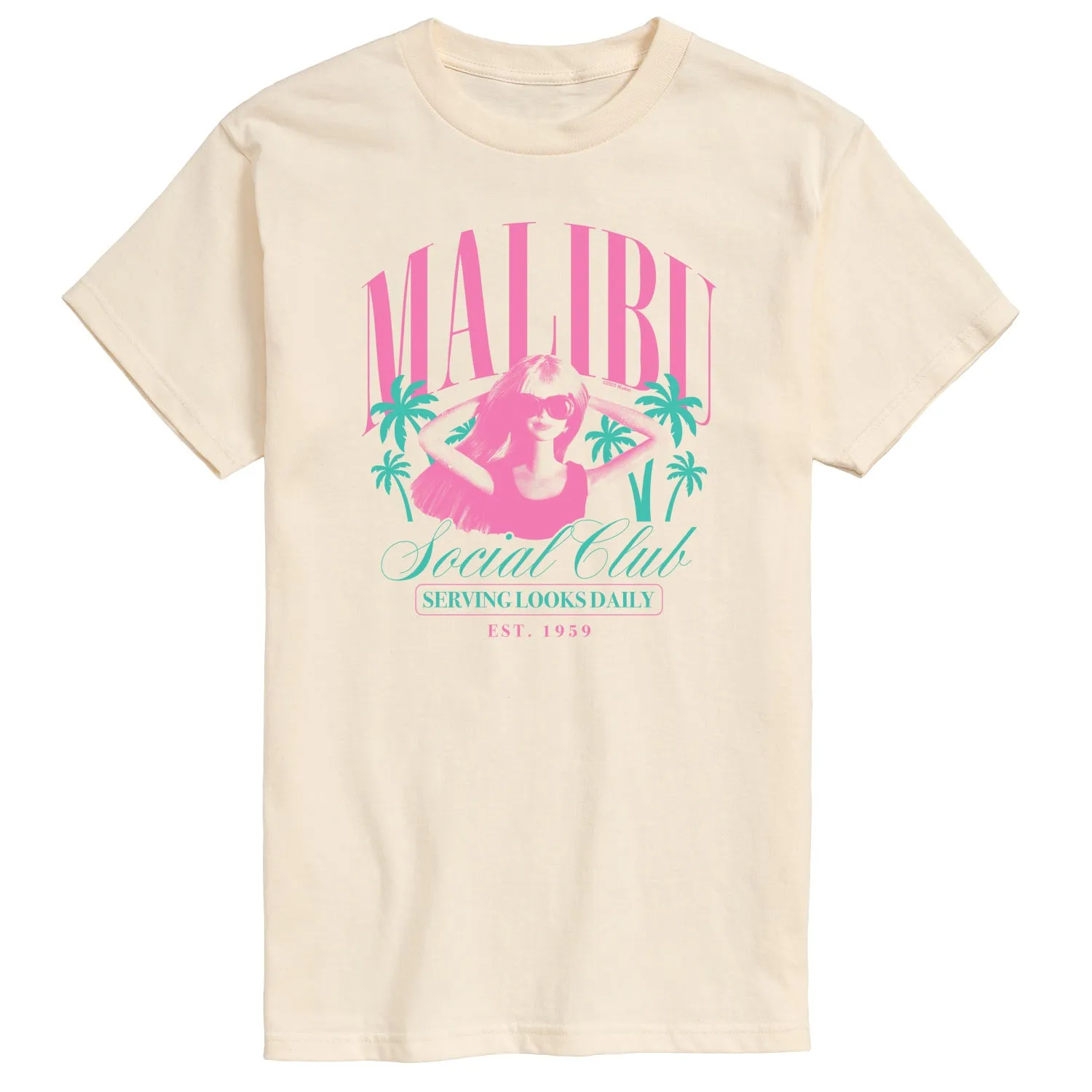 Barbie - Malibu Social Club - Men's Short Sleeve Graphic T-Shirt sold by Zulily