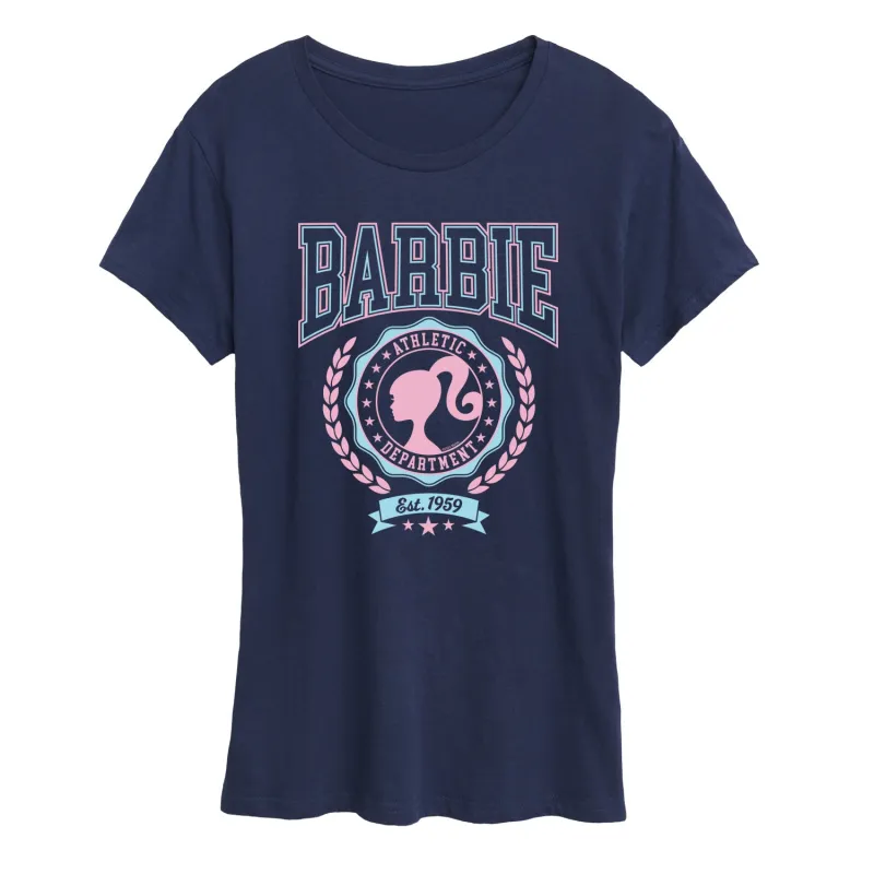 Barbie - Barbie Varsity Ath Dept- Women'S Short Sleeve Graphic T-Shirt sold by Zulily