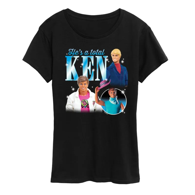 Barbie - Hes A Total Ken Group - Women's Short Sleeve Graphic T-Shirt sold by Zulily