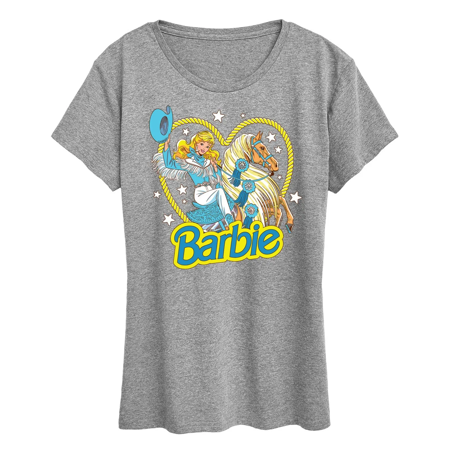 Barbie - Retro Western Comic-Women's Short Sleeve Graphic T-Shirt sold by Zulily product image thumbnail 4