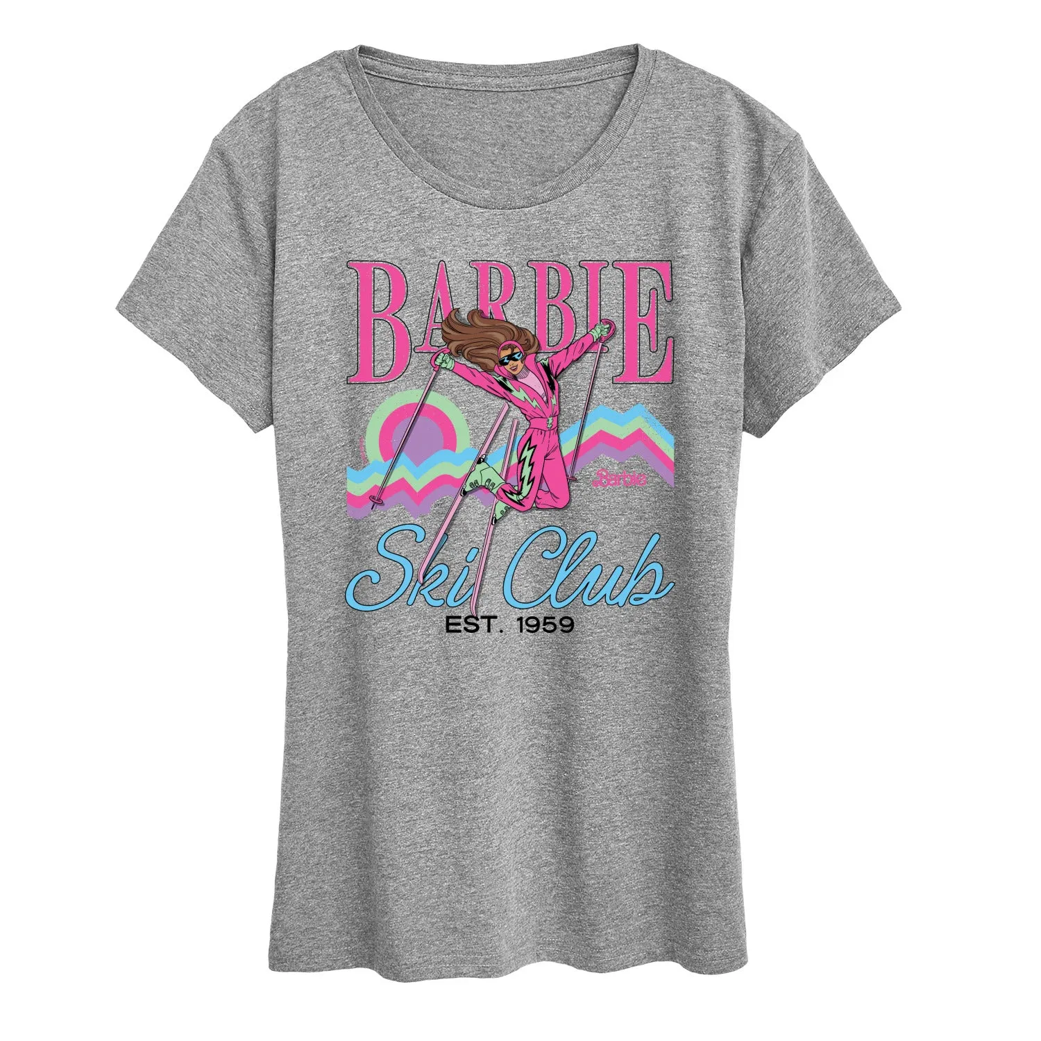 Barbie - Ski Club - Women's Short Sleeve Graphic T-Shirt sold by Zulily product image thumbnail 4