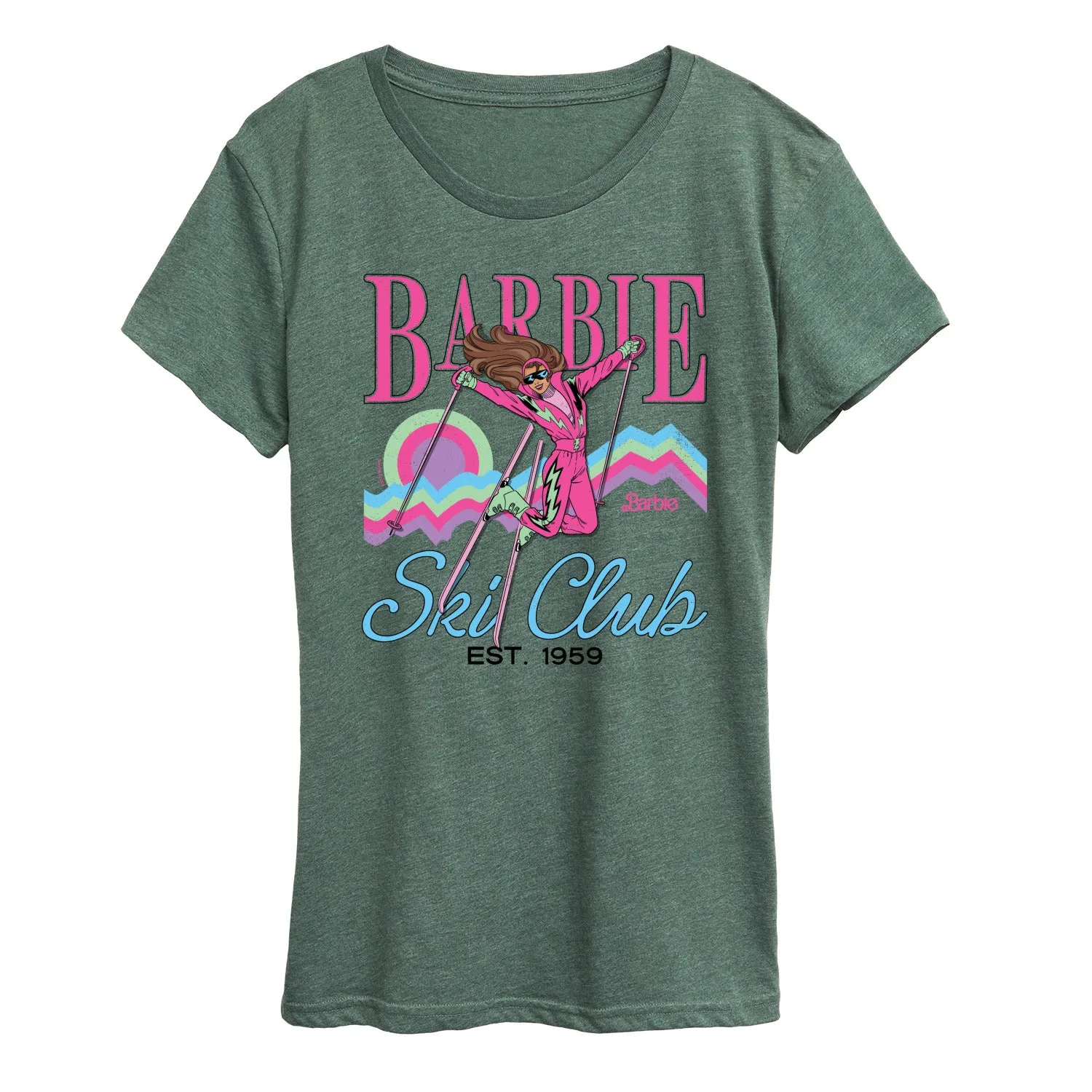 Barbie - Ski Club - Women's Short Sleeve Graphic T-Shirt sold by Zulily product image thumbnail 5