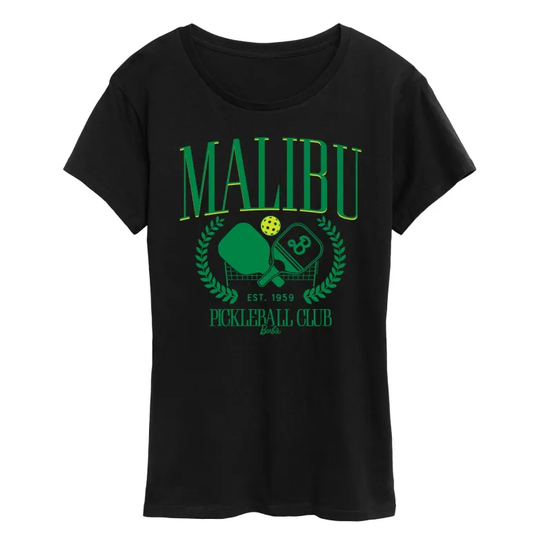 Barbie - Malibu Pickleball - Women'S Short Sleeve Graphic T-Shirt sold by Zulily