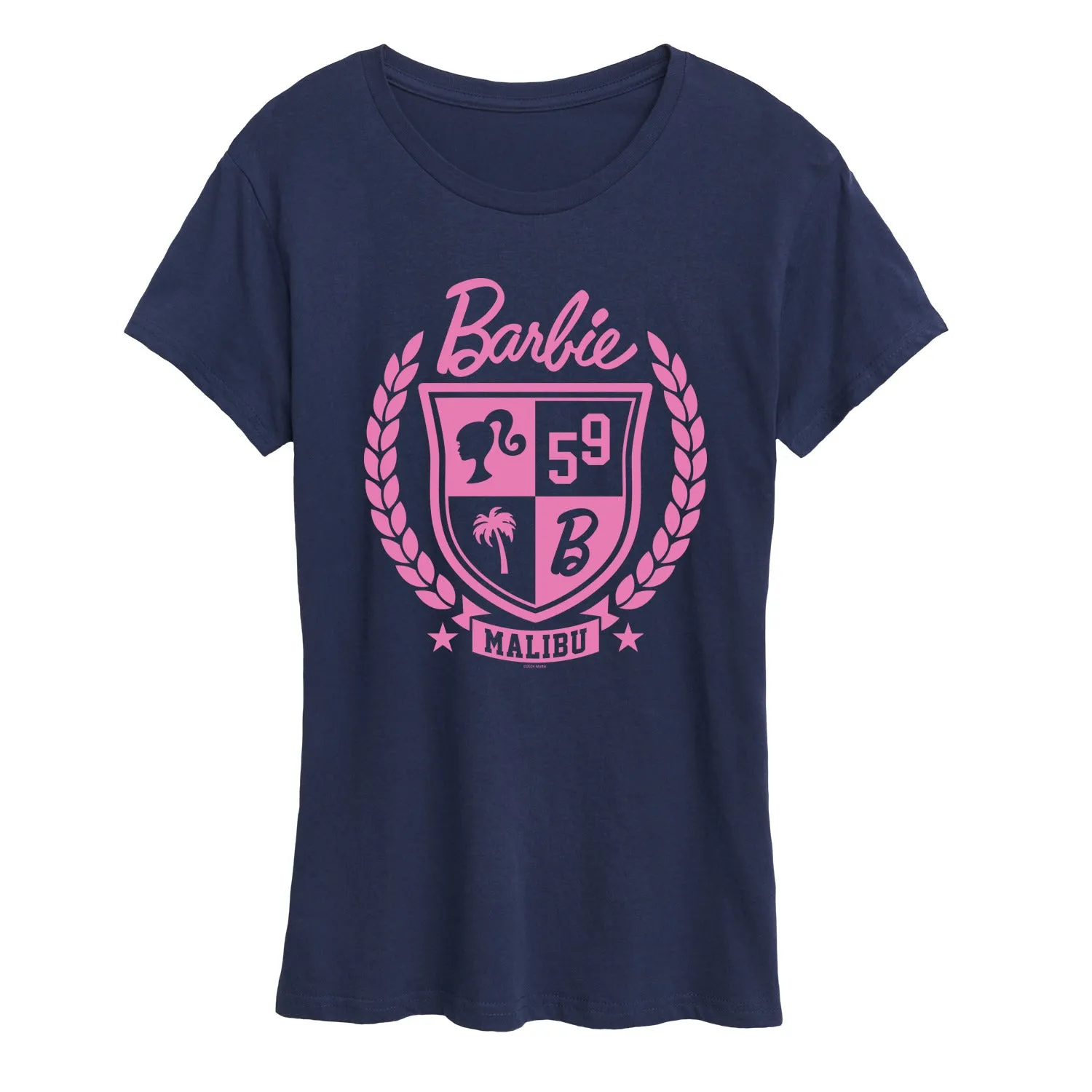 Barbie - Barbie Varsity Malibu Seal- Women'S Short Sleeve Graphic T-Shirt sold by Zulily product image thumbnail 5