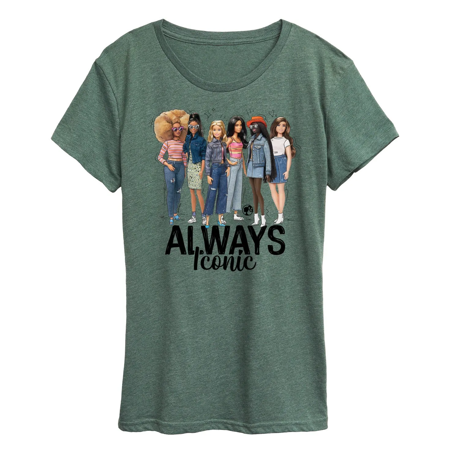 Barbie - Always Iconic - Women's Short Sleeve Graphic T-Shirt sold by Zulily product image thumbnail 4
