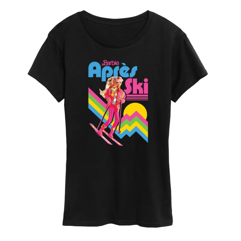 Barbie - Retro Apres Ski-Women's Short Sleeve Graphic T-Shirt sold by Zulily