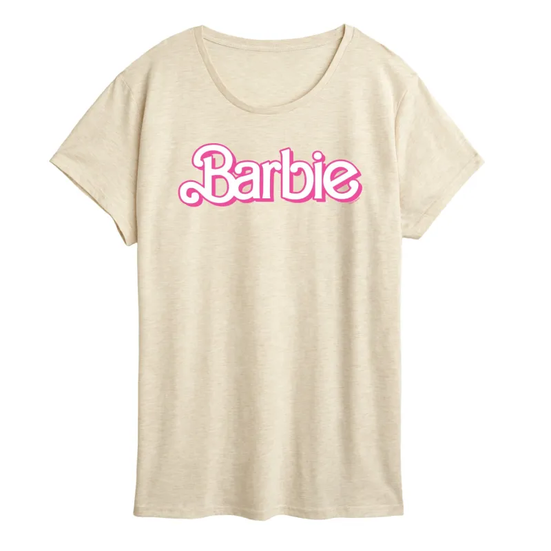 Barbie - Logo Retro-Women's Short Sleeve Graphic T-Shirt sold by Zulily