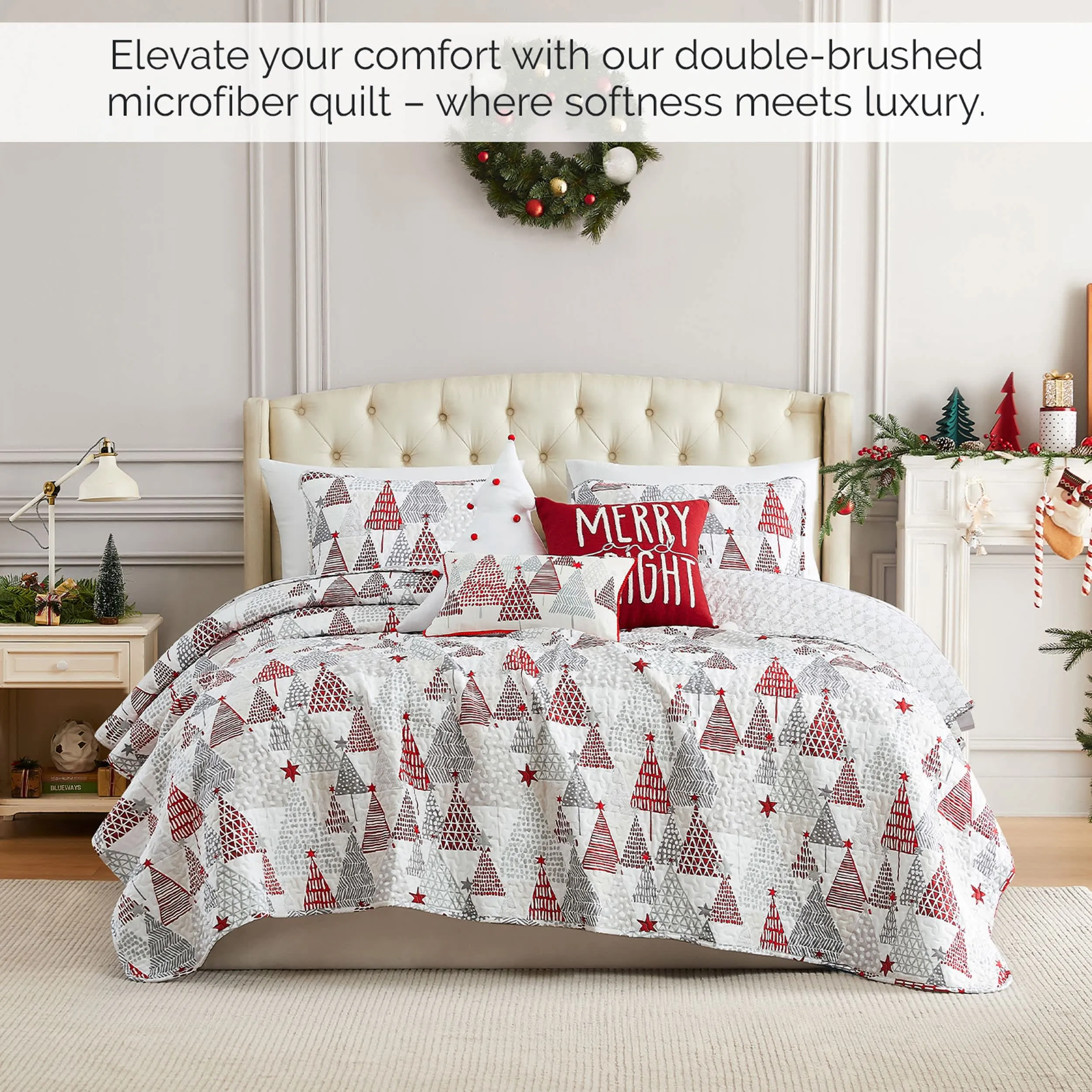 Southshore Fine Linens Merry and Bright Oversized 6-Piece Quilt Set sold by Zulily product image thumbnail 3