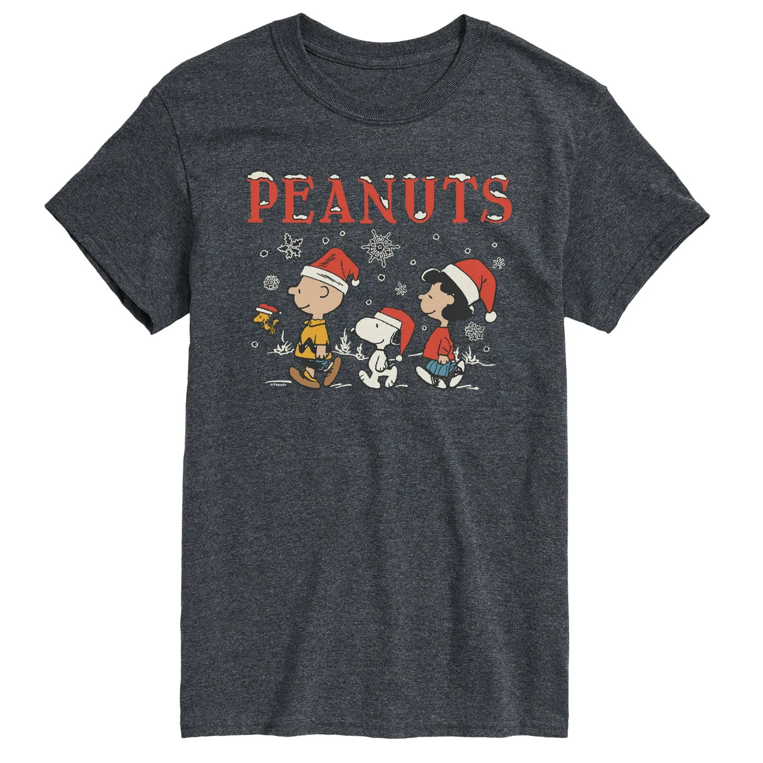 Peanuts - Snowflakes - Men's Short Sleeve Graphic T-Shirt sold by Zulily product image thumbnail 5