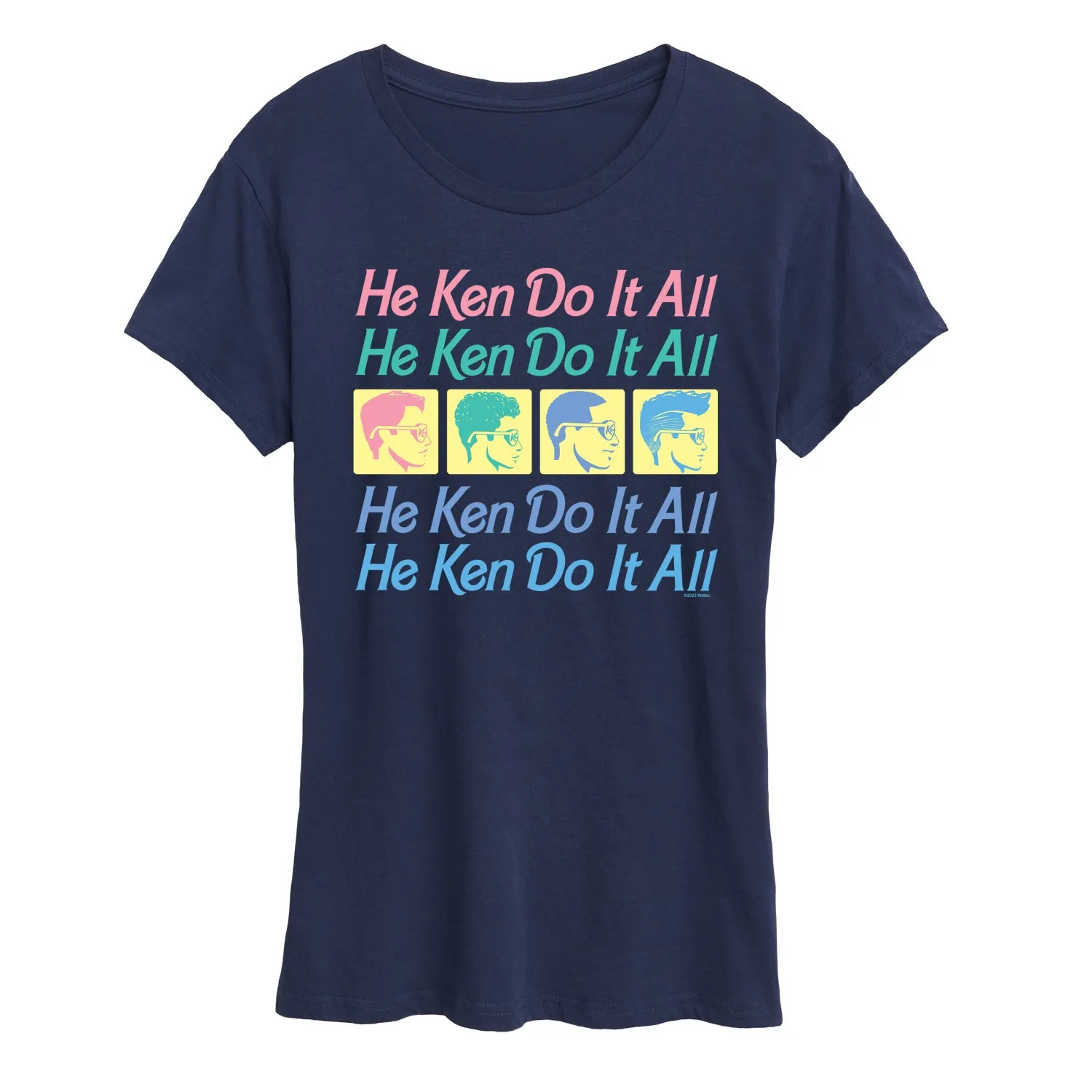 Barbie - He Ken Can Do It All Stacked - Women's Short Sleeve Graphic T-Shirt sold by Zulily product image thumbnail 4