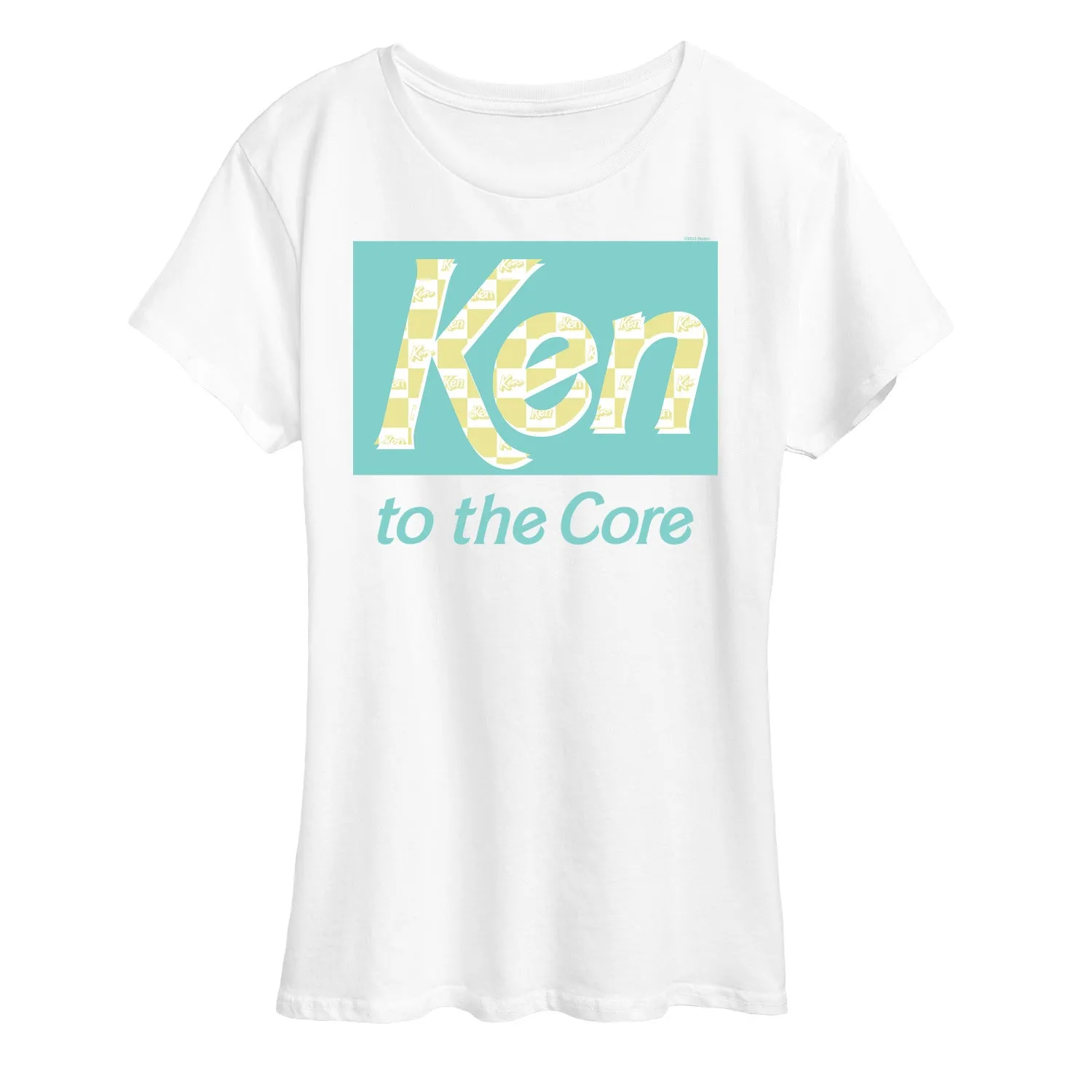 Barbie - Ken to the Core - Checked Style - Women's Short Sleeve Graphic T-Shirt sold by Zulily product image thumbnail 5
