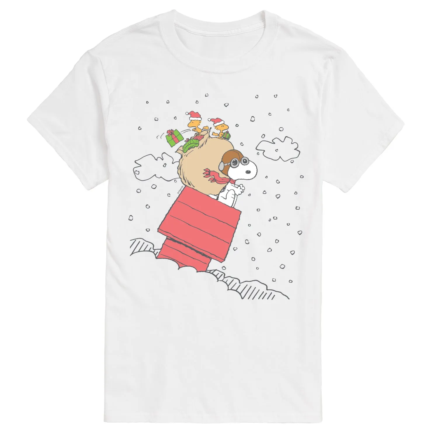 Peanuts - Snoopy House Sled - Men's Short Sleeve Graphic T-Shirt sold by Zulily product image thumbnail 4