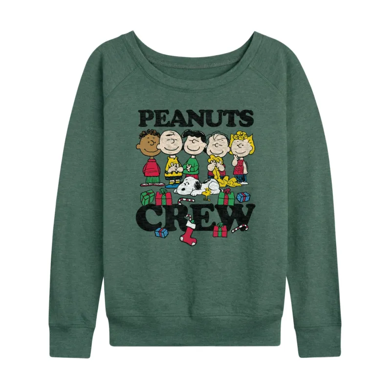 Peanuts - Peanuts Crew - Women's French Terry Long Sleeve Pullover sold by Zulily