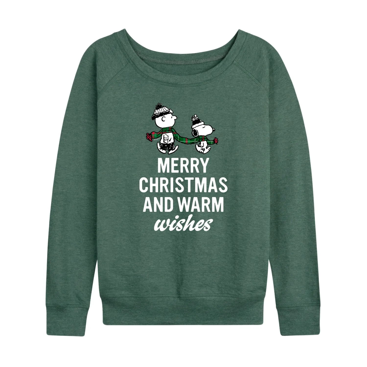 Peanuts - Merry Xmas Warm Wishes - Women's French Terry Long Sleeve Pullover sold by Zulily product image thumbnail 4