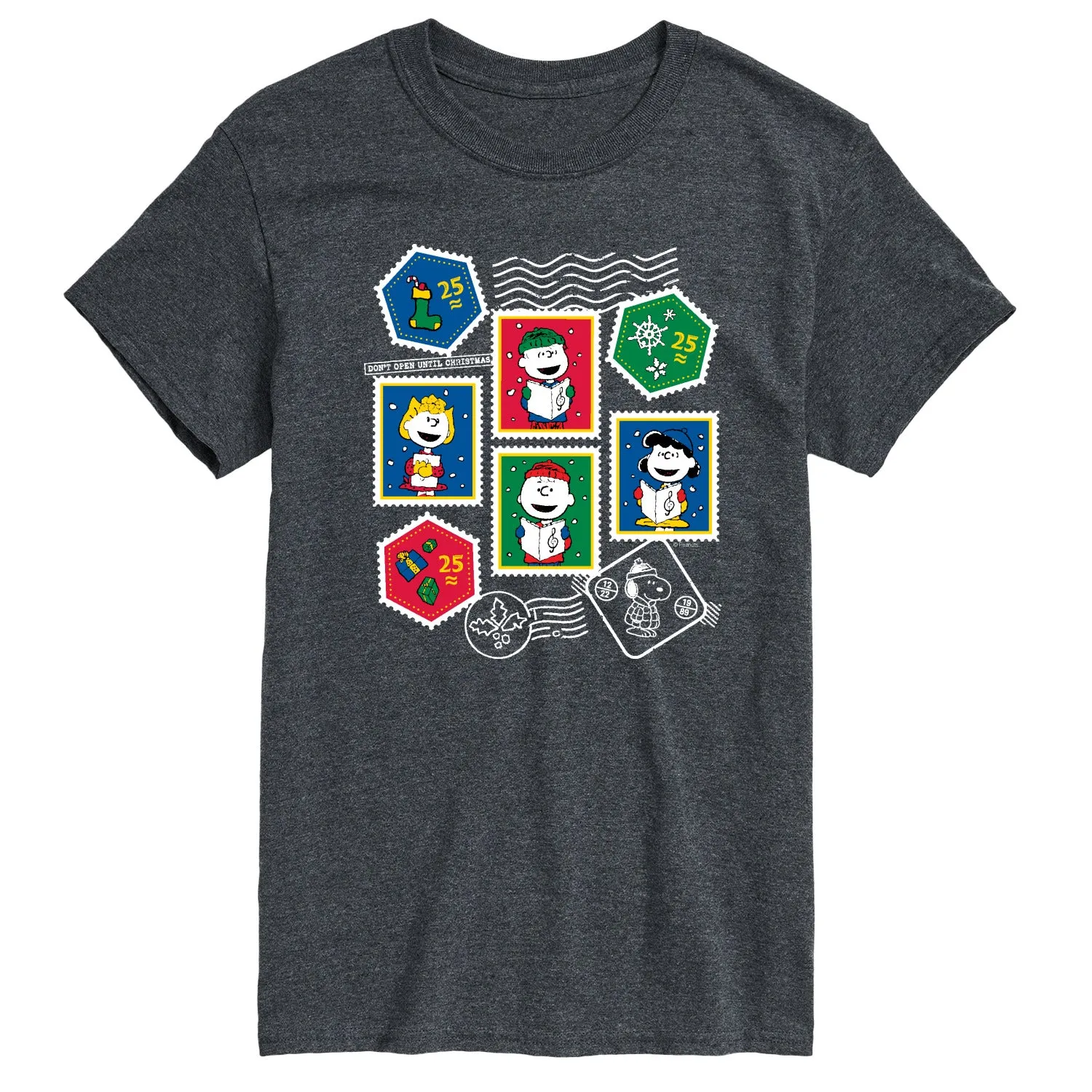 Peanuts - Peanuts Christmas Stamps - Men's Short Sleeve Graphic T-Shirt sold by Zulily product image thumbnail 5