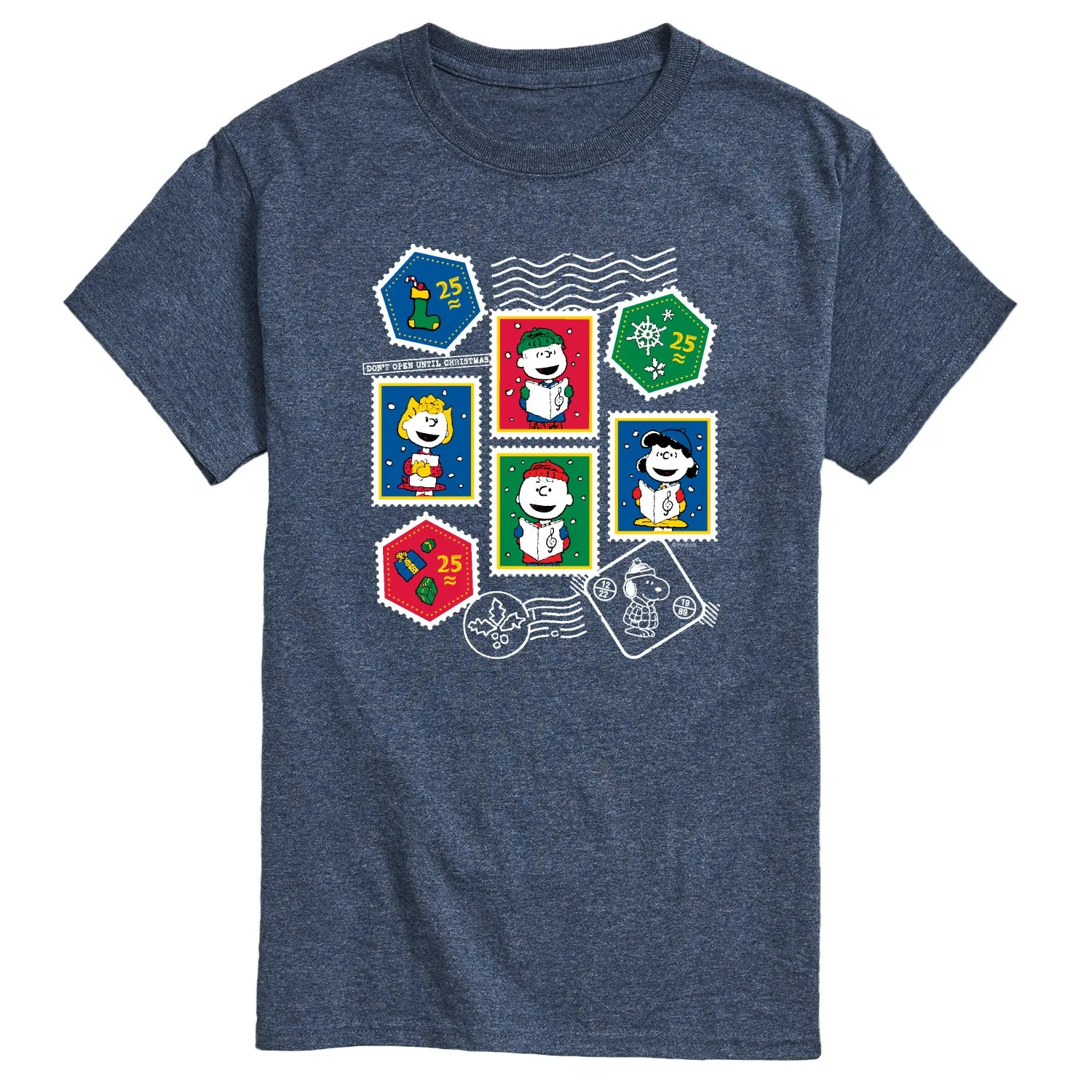 Peanuts - Peanuts Christmas Stamps - Men's Short Sleeve Graphic T-Shirt sold by Zulily product image thumbnail 4