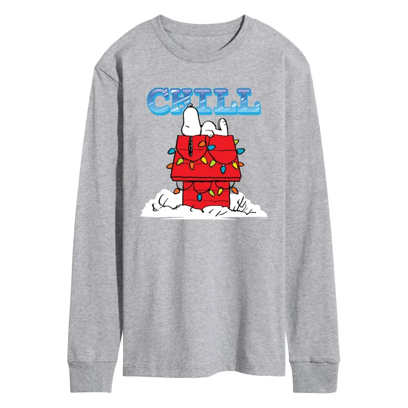 Peanuts - Snoopy Chill - Men's Long Sleeve Graphic T-Shirt sold by Zulily