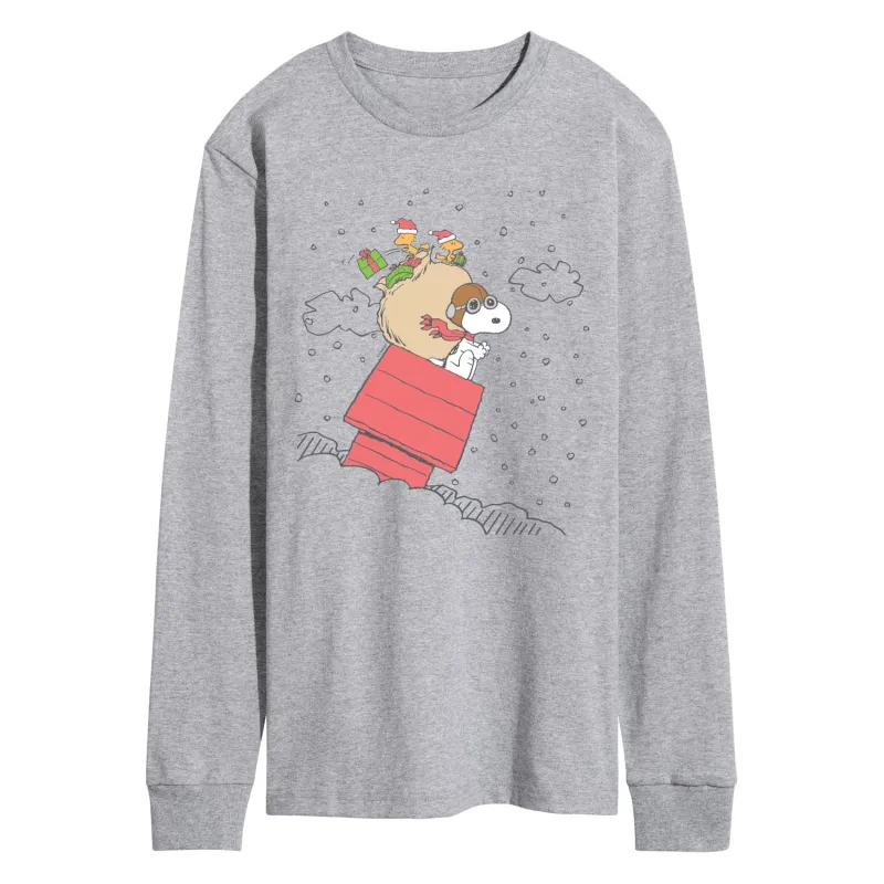 Peanuts - Snoopy House Sled - Men's Short Sleeve Graphic T-Shirt sold by Zulily