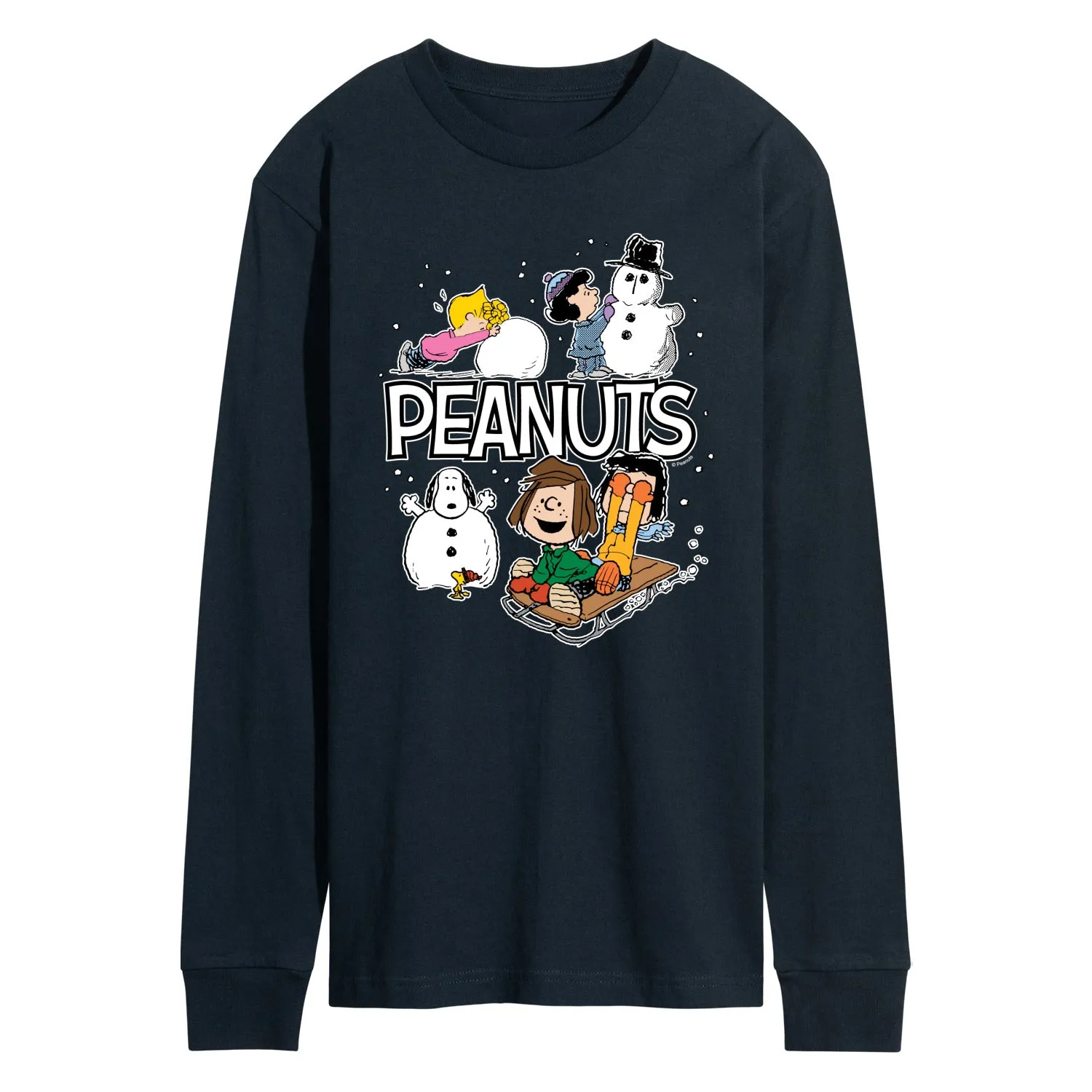 Peanuts - Peanuts Winter Stickers - Men's Long Sleeve Graphic T-Shirt sold by Zulily product image thumbnail 5