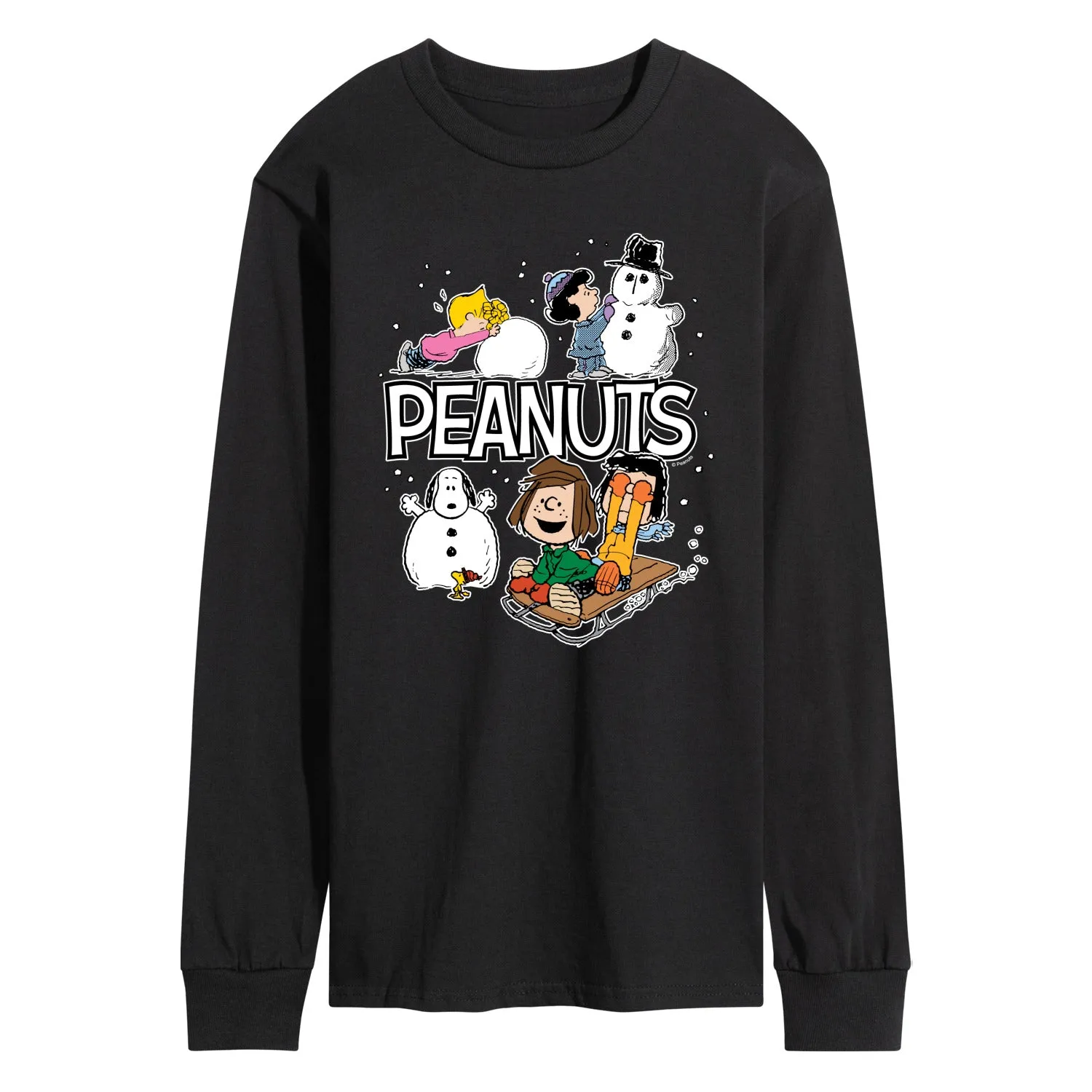 Peanuts - Peanuts Winter Stickers - Men's Long Sleeve Graphic T-Shirt sold by Zulily product image thumbnail 3