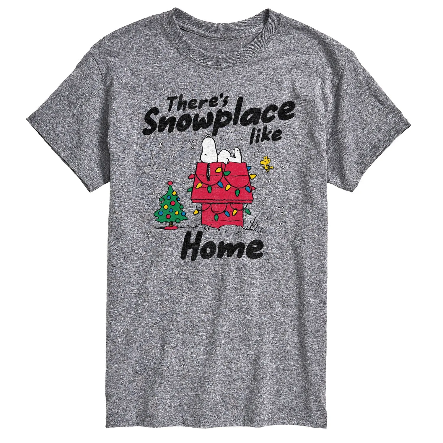Peanuts - Theres Snowplace Like Home - Men's Short Sleeve Graphic T-Shirt sold by Zulily product image thumbnail 4