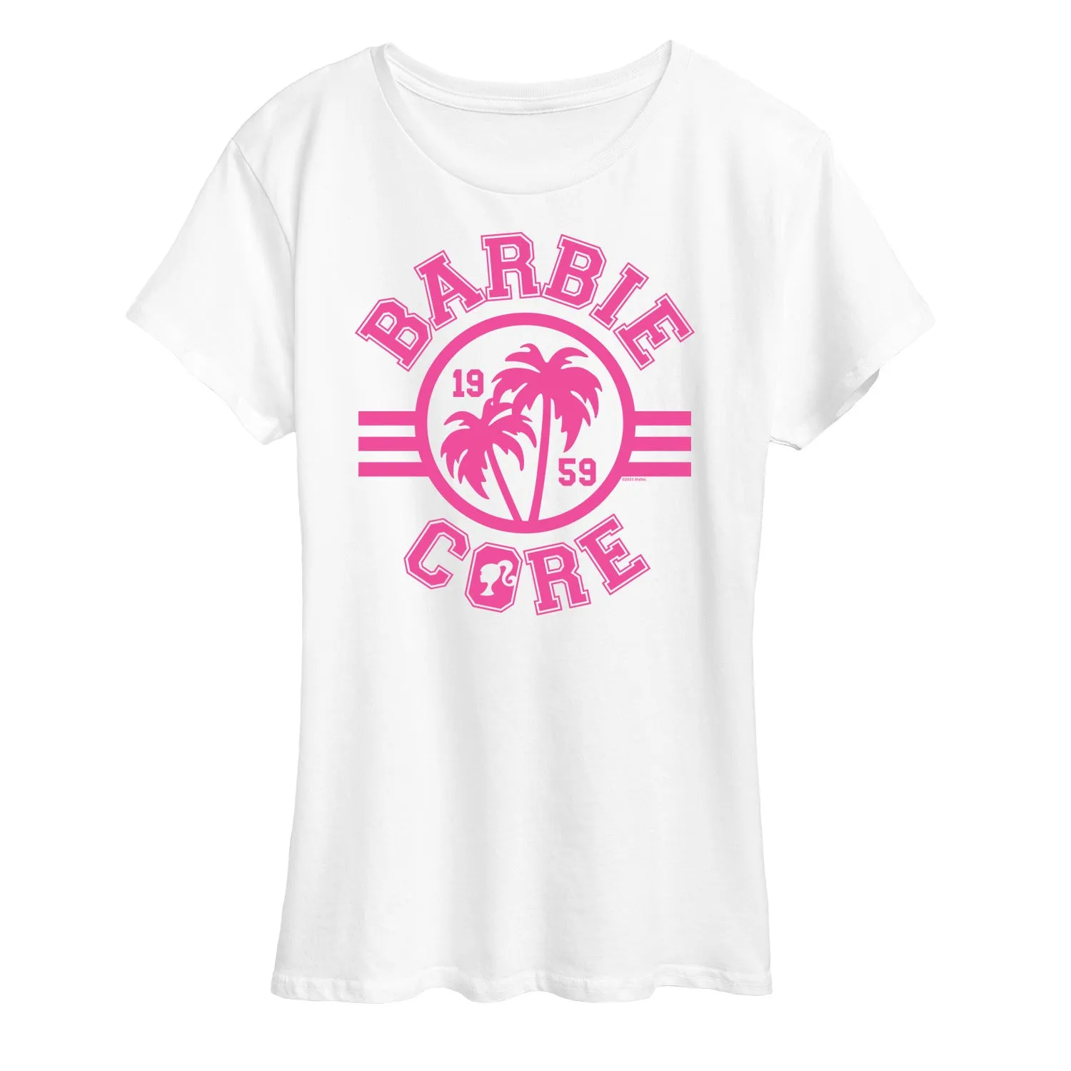 Barbie - Barbiecore Collegiate - Women's Short Sleeve Graphic T-Shirt sold by Zulily