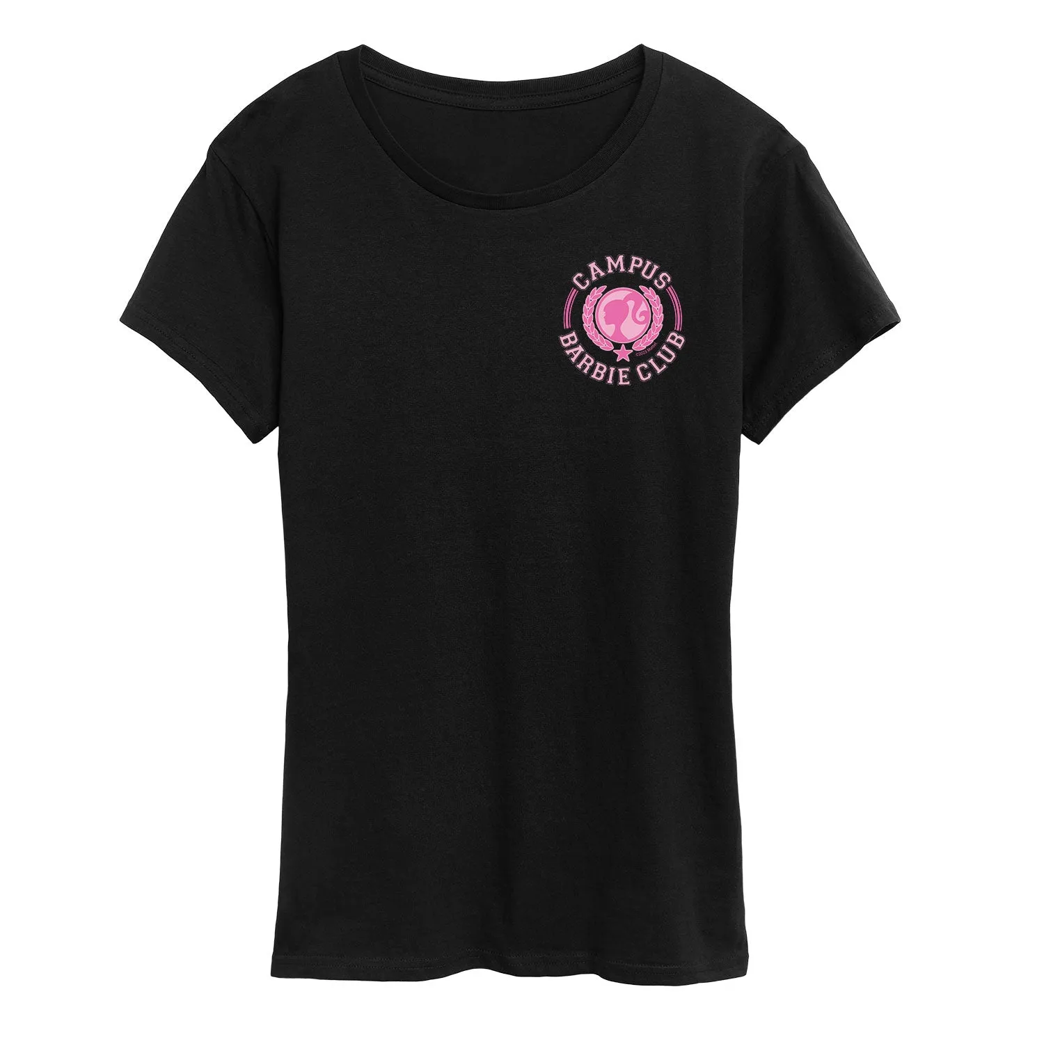 Barbie - Campus Club - Women's Short Sleeve Graphic T-Shirt sold by Zulily
