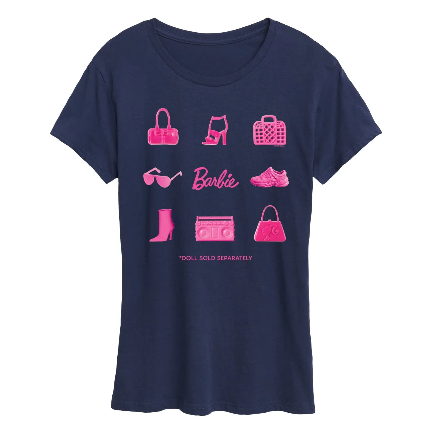 Barbie - Iconic Purse, Shoes, Sunglasses, & Boombox - Doll Sold Separately - Women's Short Sleeve Graphic T-Shirt sold by Zulily product image thumbnail 4