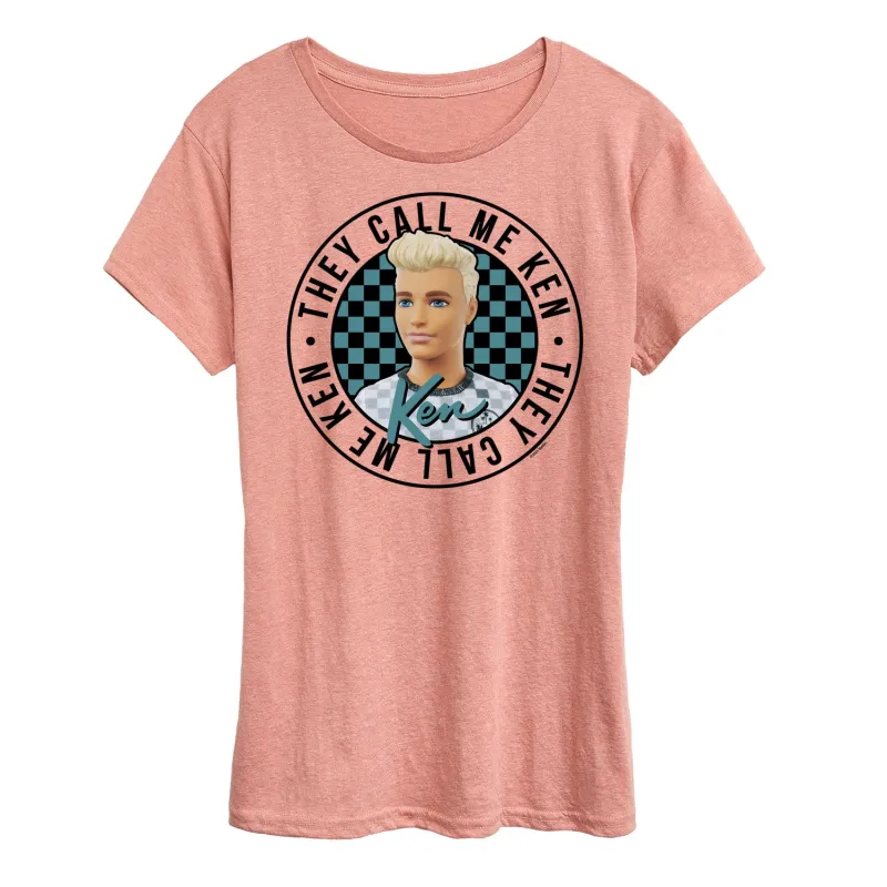 Barbie - They Call Me Ken - Retro Style - Women's Short Sleeve Graphic T-Shirt sold by Zulily