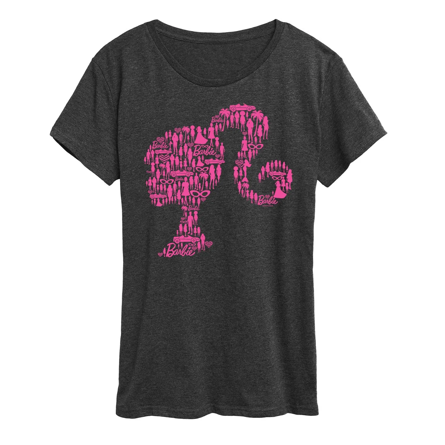 Barbie - Lifestyle Silhouette - Iconic Barbie - Classic Style - Women's Short Sleeve Graphic T-Shirt sold by Zulily