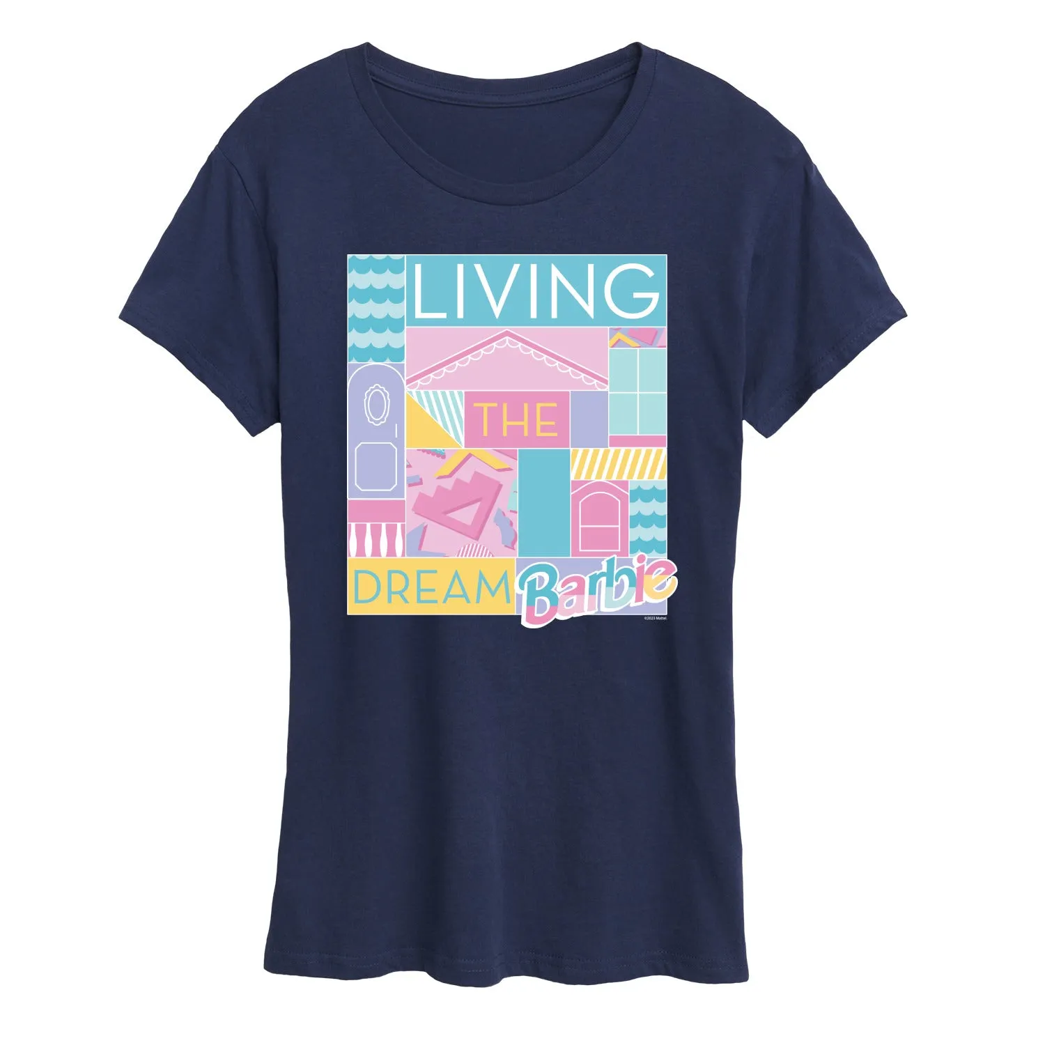 Barbie - Loving & Living the Dream - Women's Short Sleeve Graphic T-Shirt sold by Zulily product image thumbnail 4