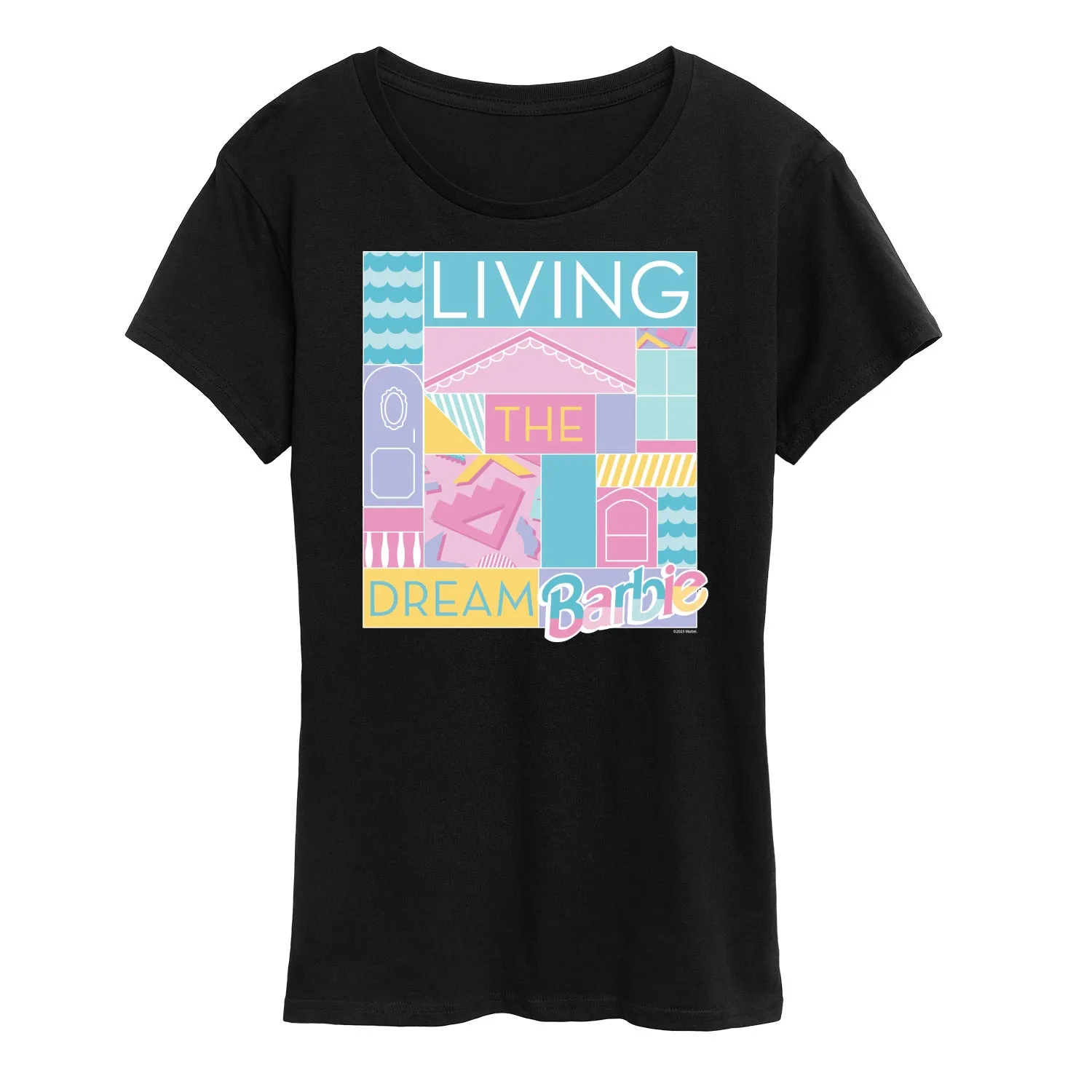 Barbie - Loving & Living the Dream - Women's Short Sleeve Graphic T-Shirt sold by Zulily