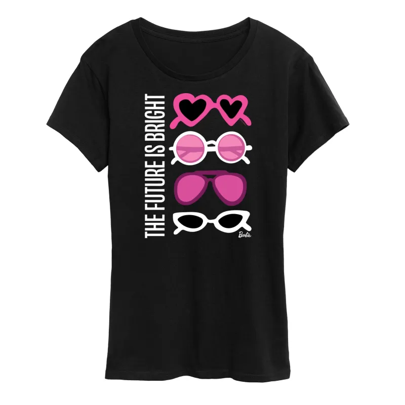 Barbie - The Future is Bright - Sunglasses - Women's Short Sleeve Graphic T-Shirt sold by Zulily