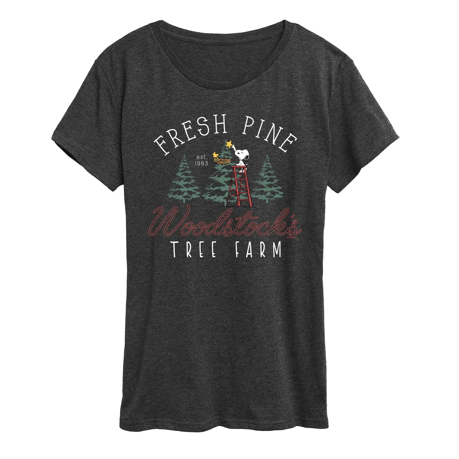Peanuts - Woodstocks Tree Farm - Women's Short Sleeve Graphic T-Shirt sold by Zulily product image thumbnail 5