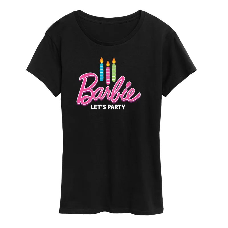 Barbie - Let's Party - Women's Short Sleeve Graphic T-Shirt sold by Zulily